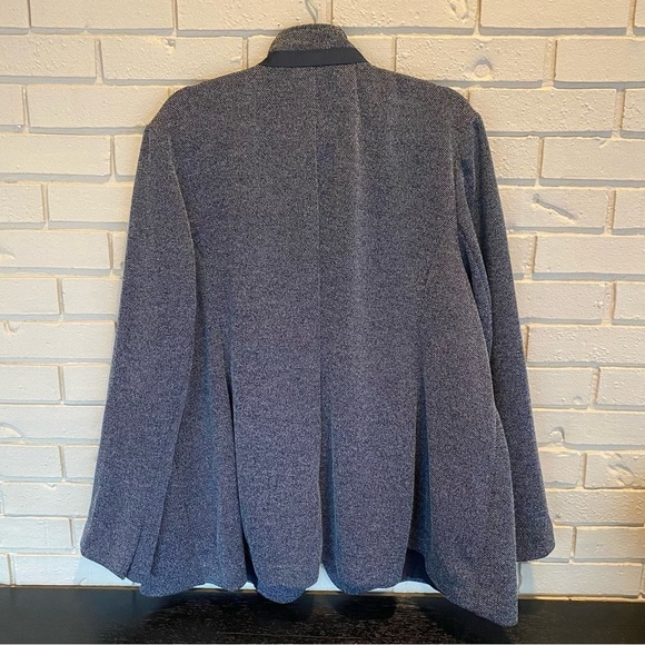 Lane Bryant The Bryant Blazer Super Stretch Womens Plus Sz 28 Black White - Picture 4 of 8